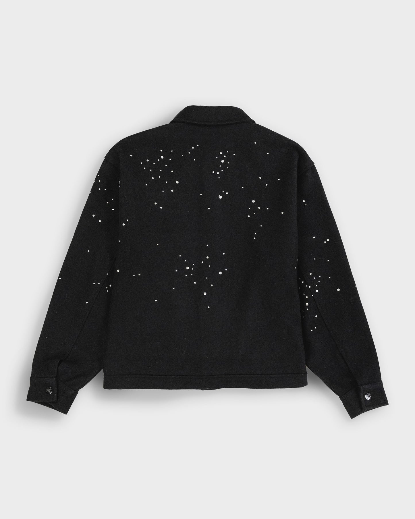Shine Rhinestones Wool Jacket
