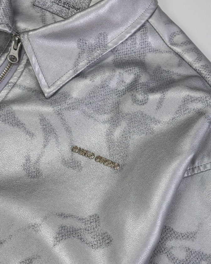 Circle Us Vegan Leather Jacket