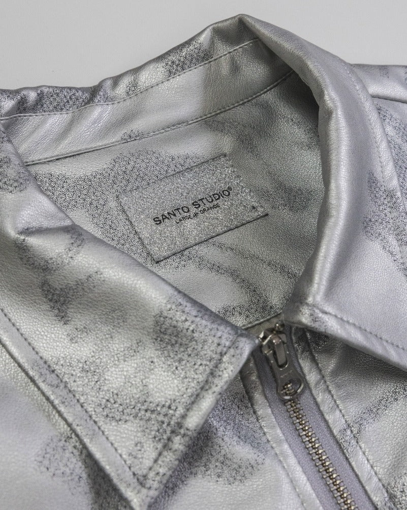 Circle Us Vegan Leather Jacket