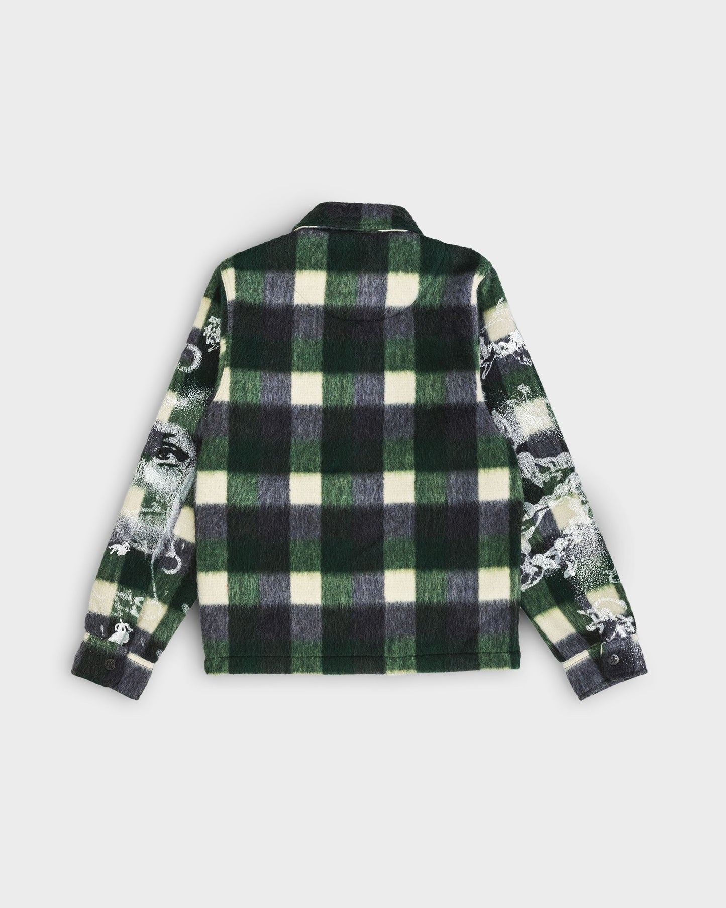 Vincenza Wool Flannel Zip Jacket