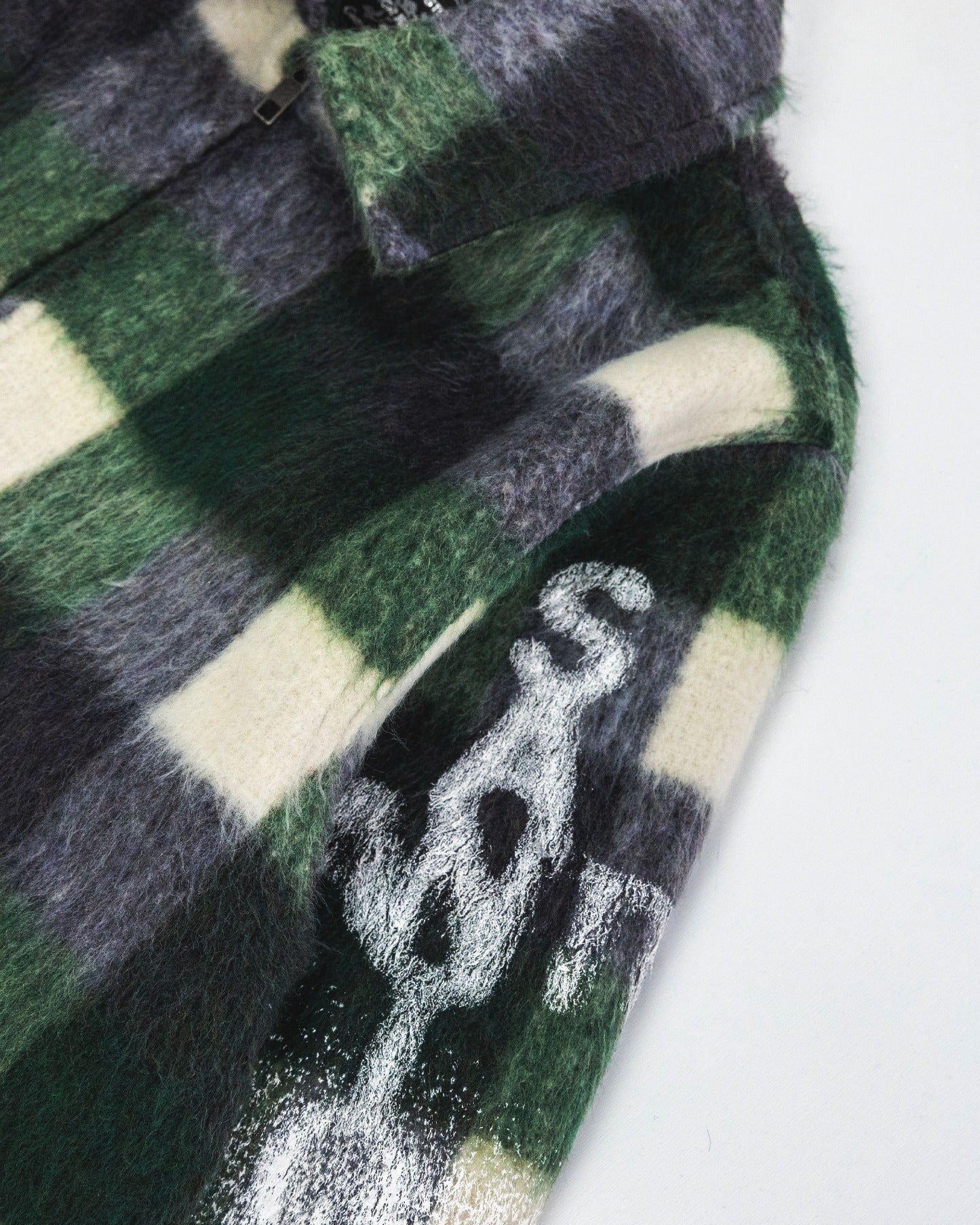 Vincenza Wool Flannel Zip Jacket