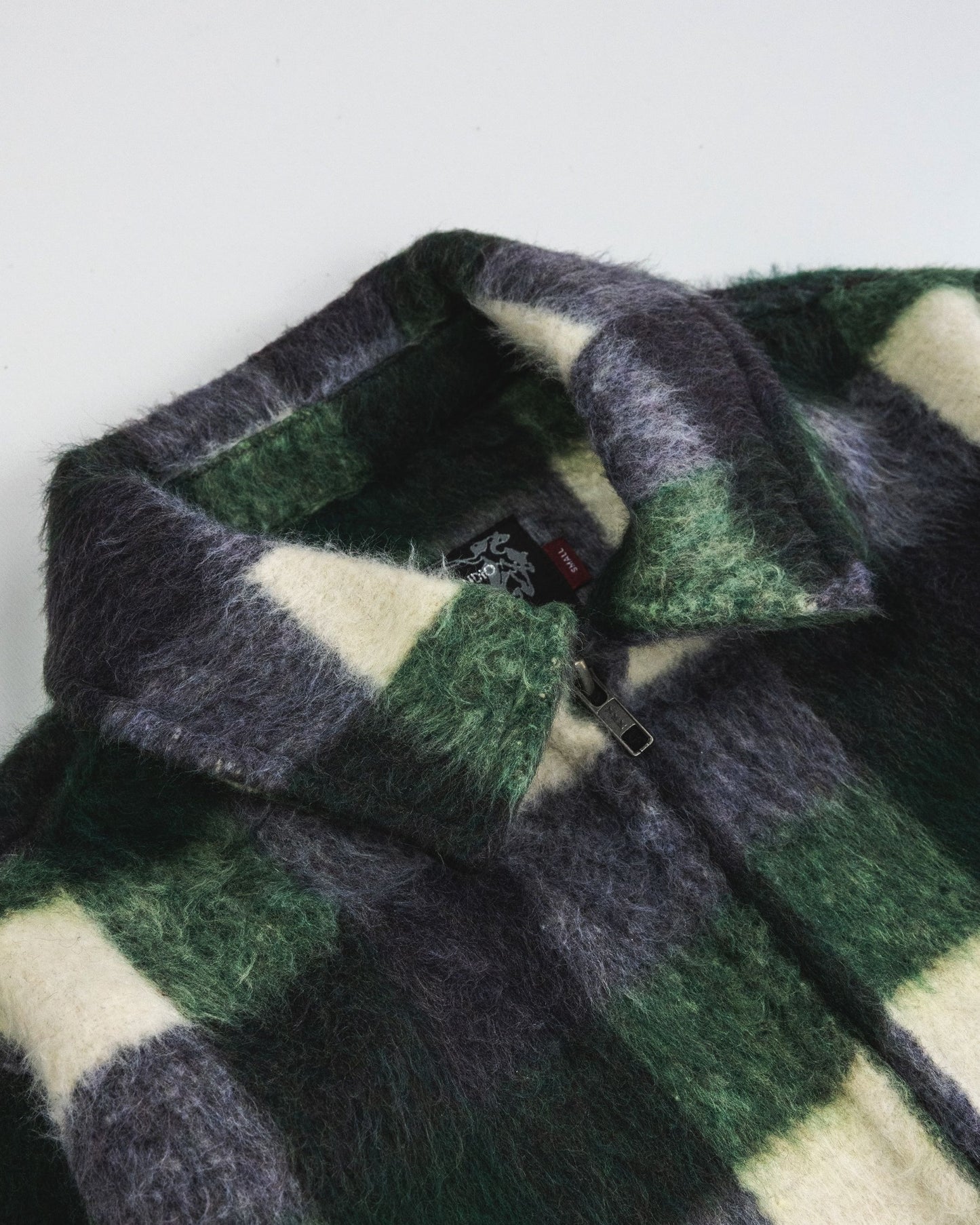 Vincenza Wool Flannel Zip Jacket