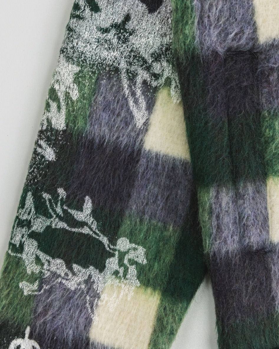 Vincenza Wool Flannel Zip Jacket