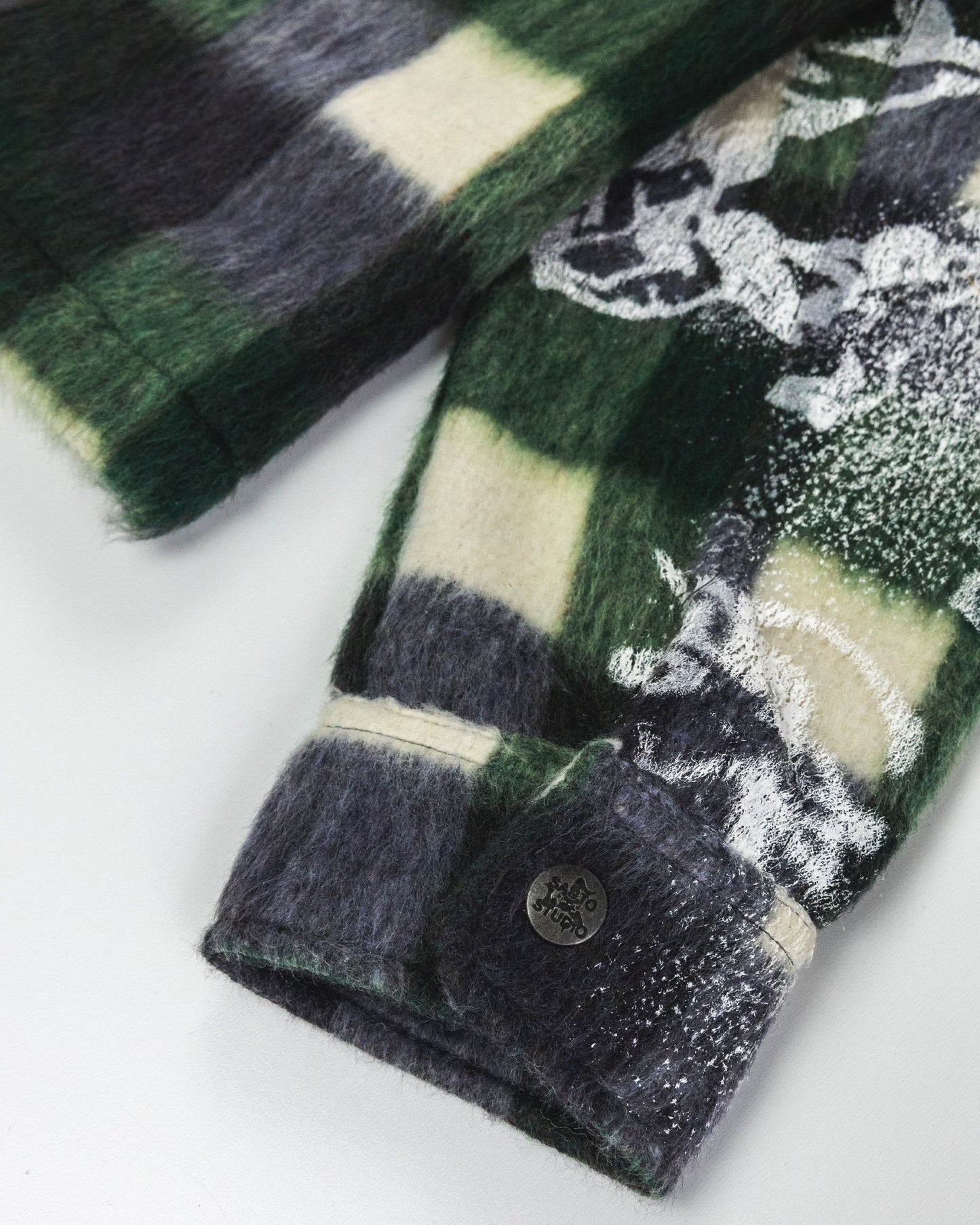 Vincenza Wool Flannel Zip Jacket