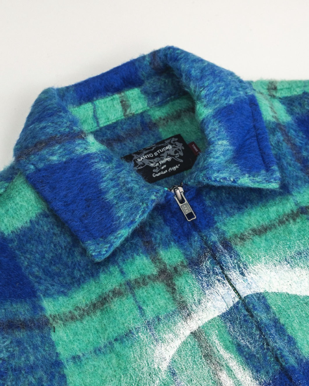 Prayers Wool Flannel Zip Jacket
