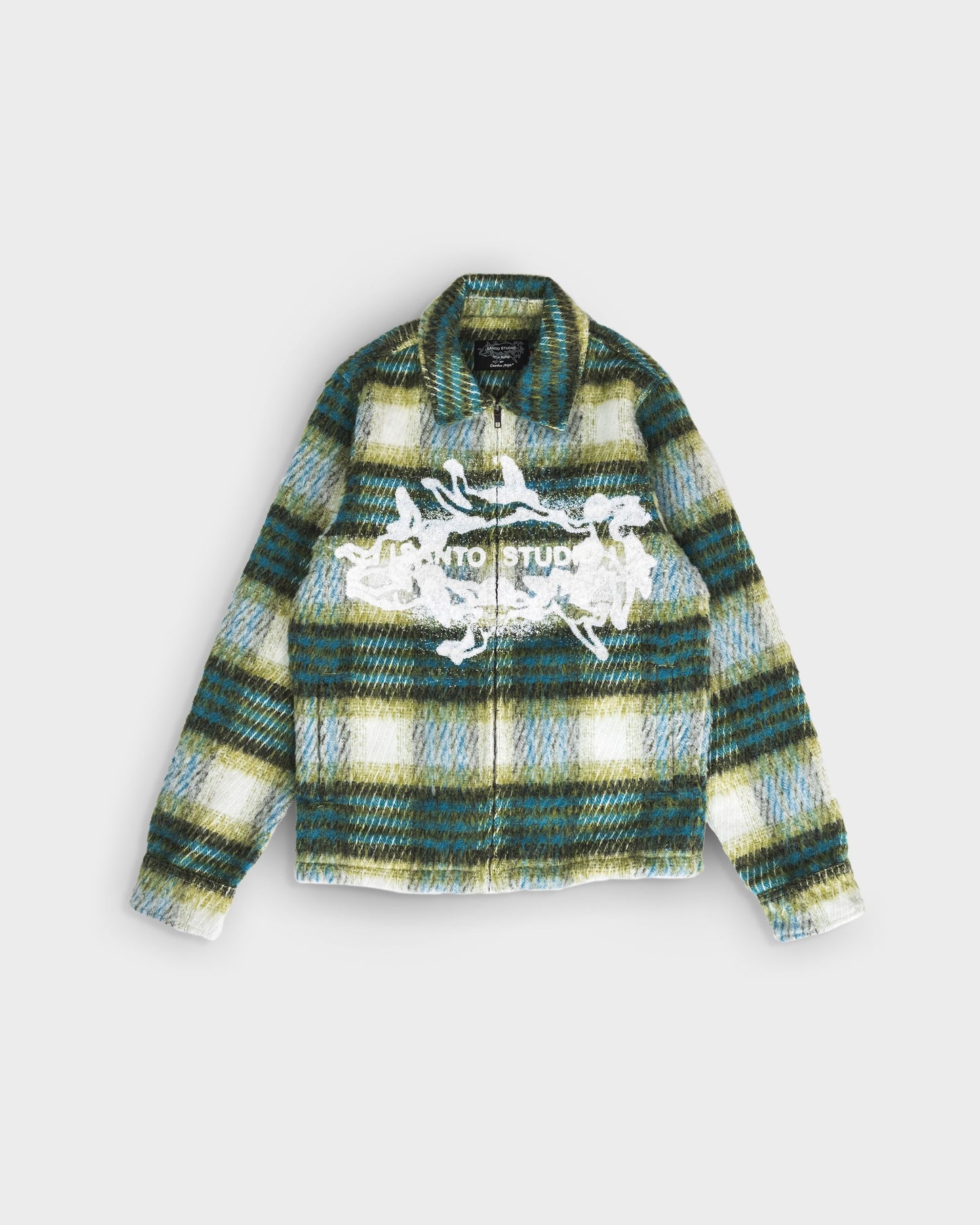 Circle Of Angels Wool Flannel Zip Jacket