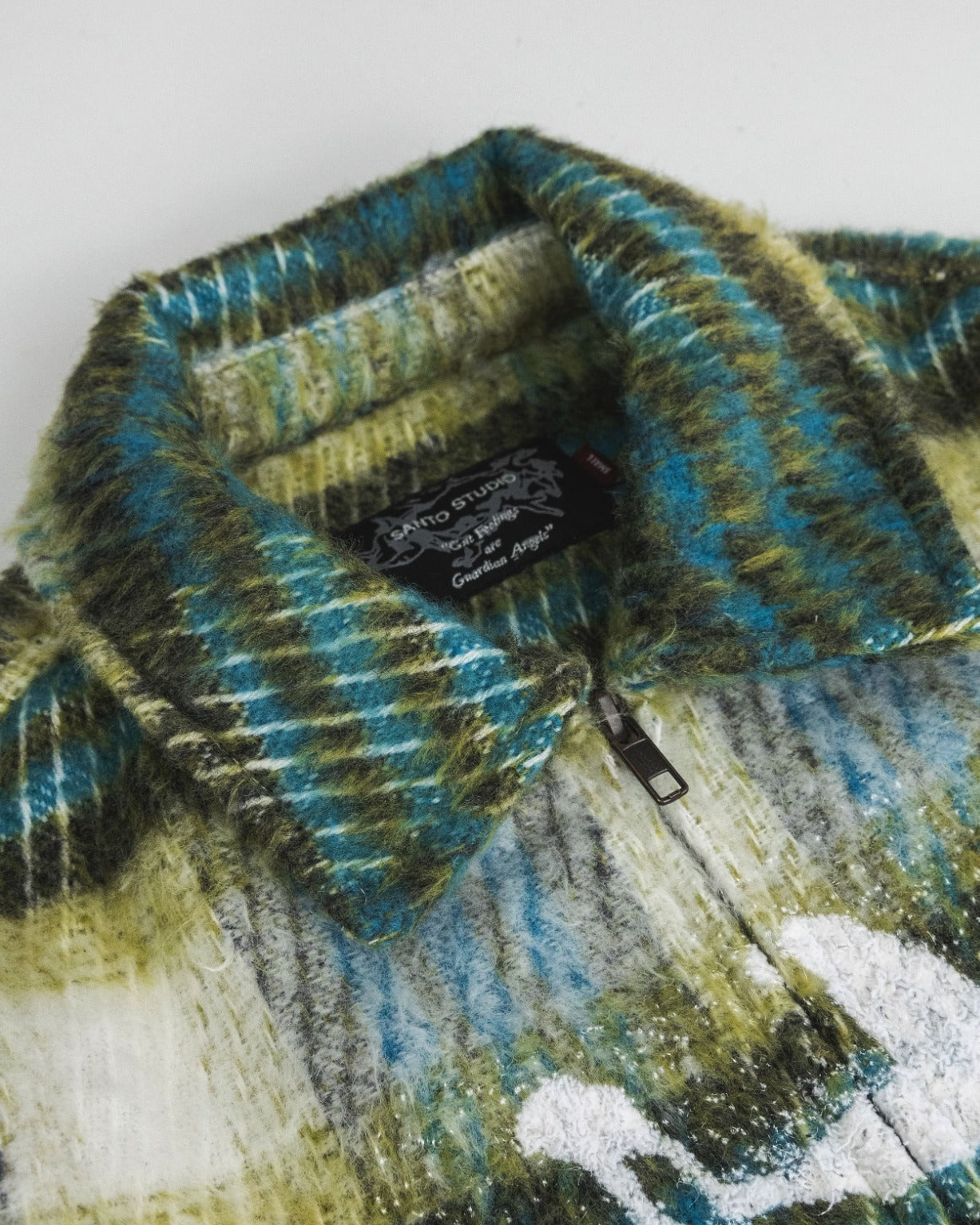 Circle Of Angels Wool Flannel Zip Jacket