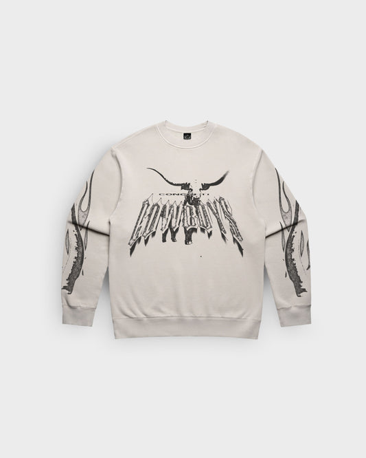 Concrete Cowboys Longhorn Fleece Crew