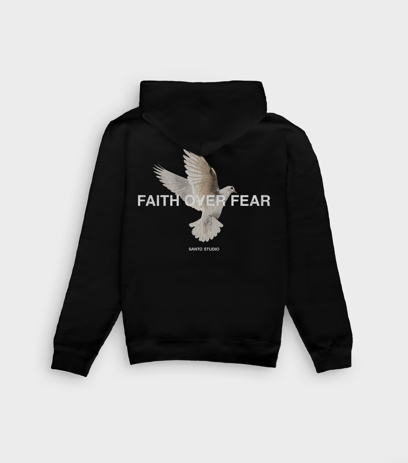 Faith Over Fear Fleece Zip Hoodie – Santo Studio