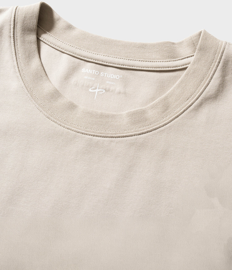 Twin-Stitched Wide Rib Collar 
