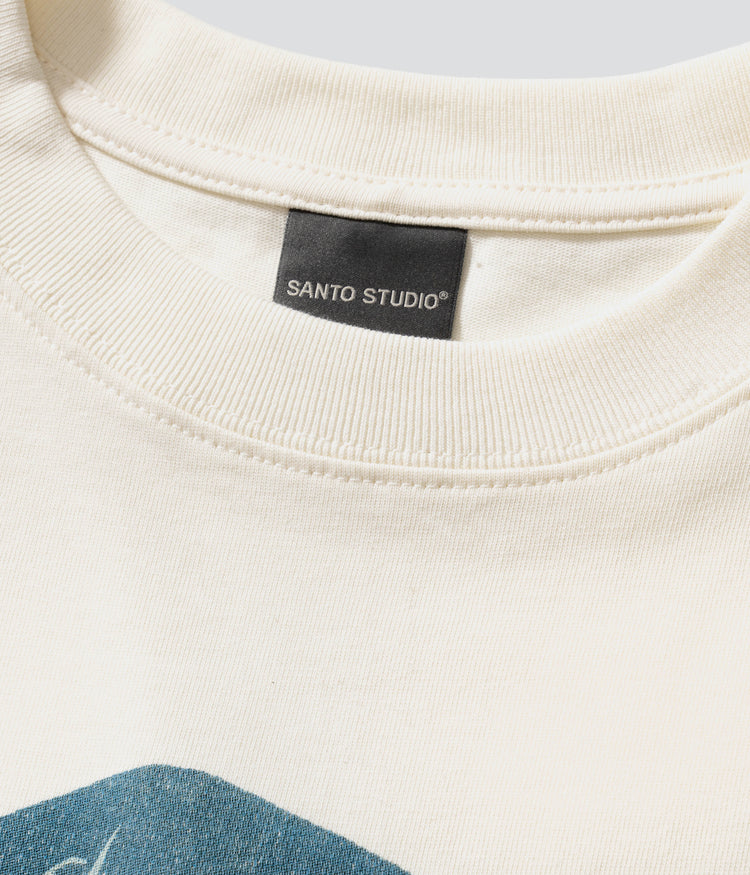 Twin-Stitched Wide Neck Ribbing 