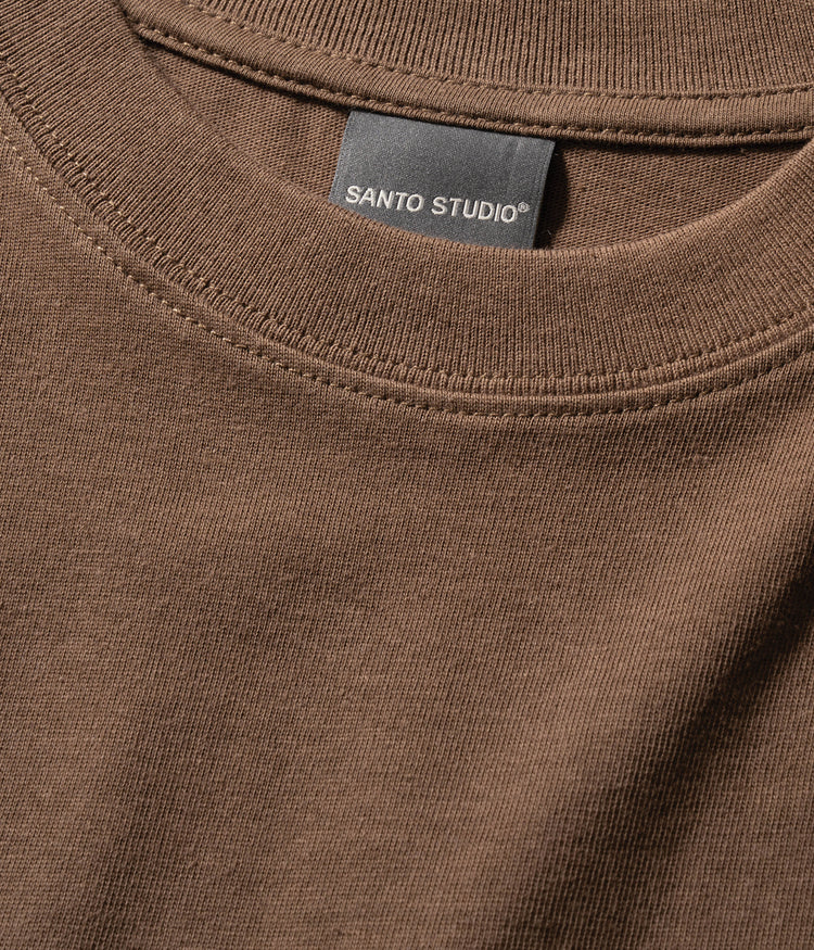 Twin-Stitched Wide Neck Ribbing 