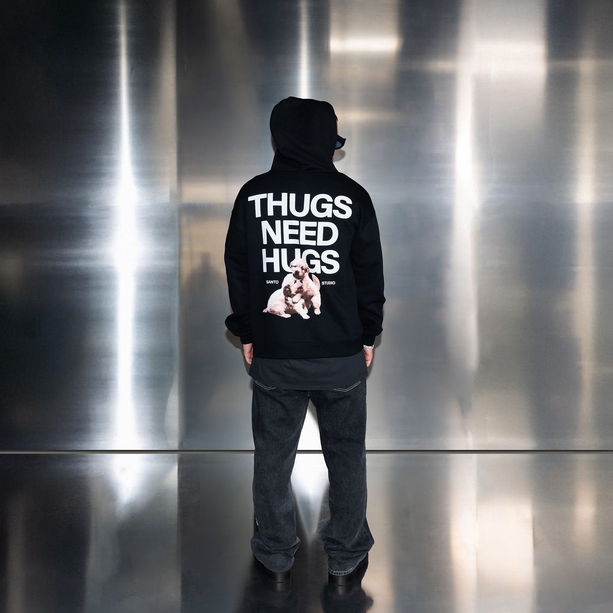 Thugs Need Hugs Fleece Zip Hoodie