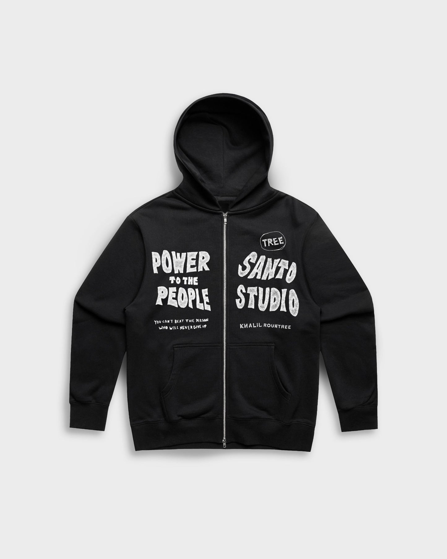 Power To The People Zip Hoodie