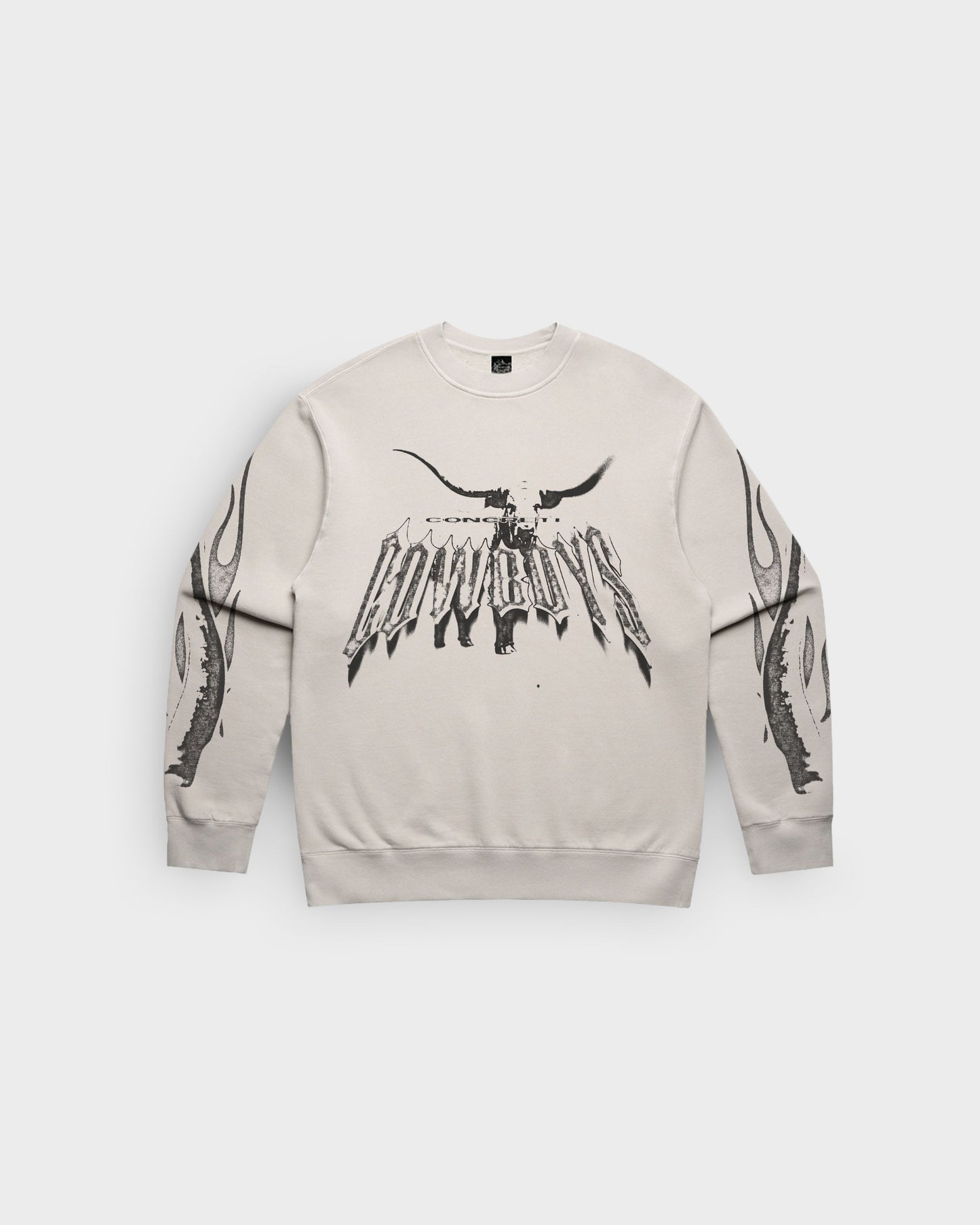 Concrete Cowboys Longhorn Fleece Crew