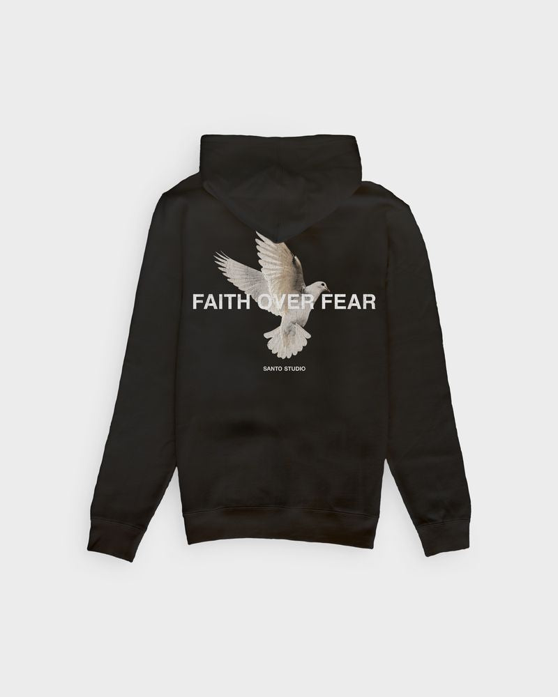 Faith Over Fear Zip Fleece Hoodie