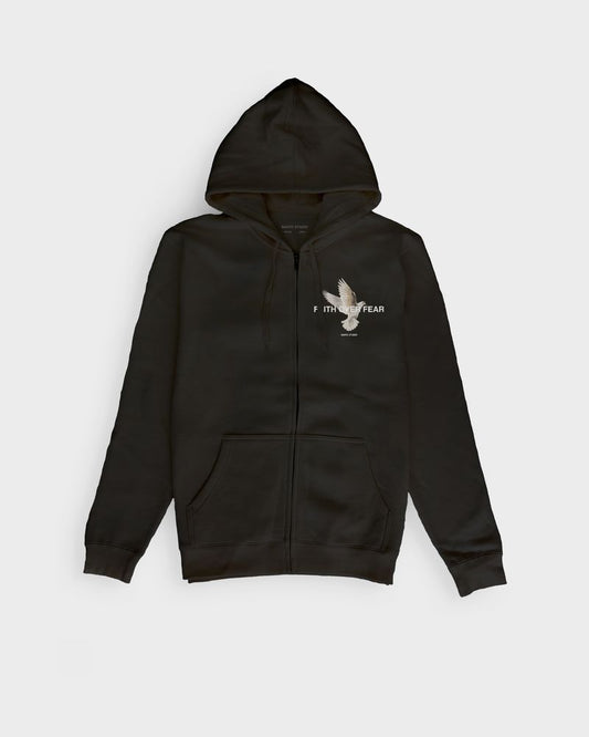 Faith Over Fear Zip Fleece Hoodie