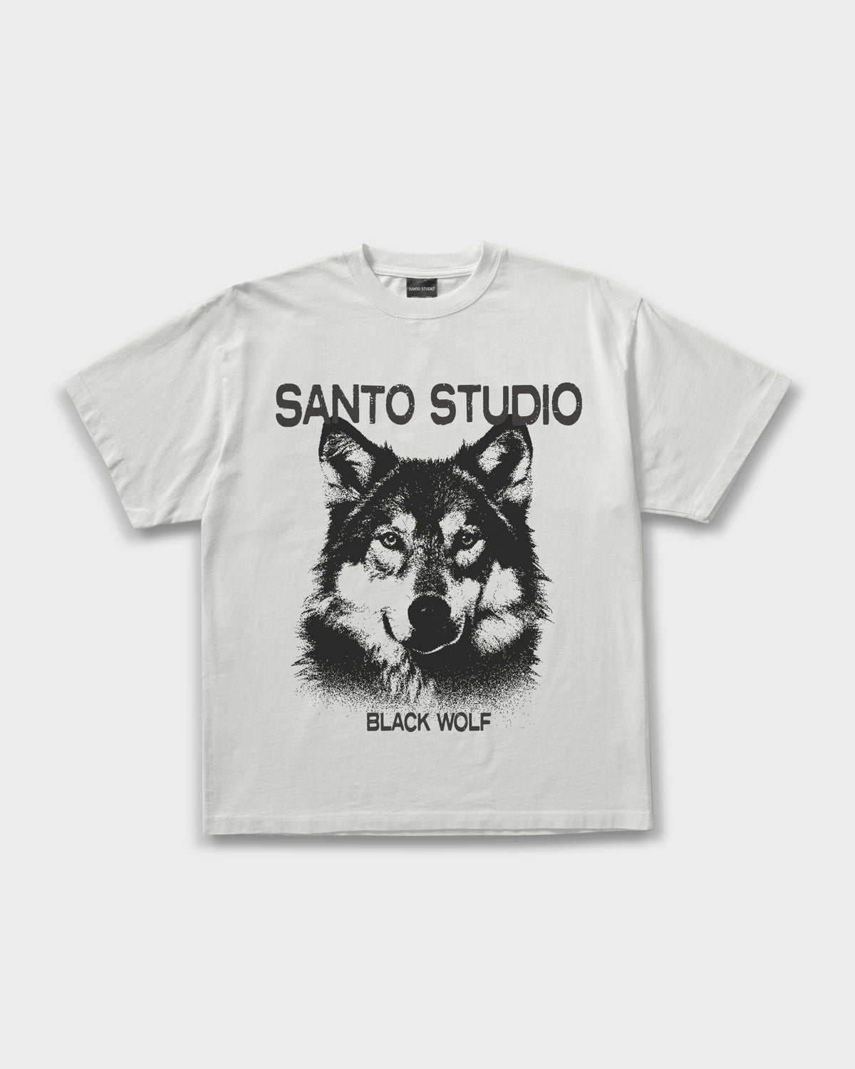Khalil Rountree Black Wolf Tee – Santo Studio