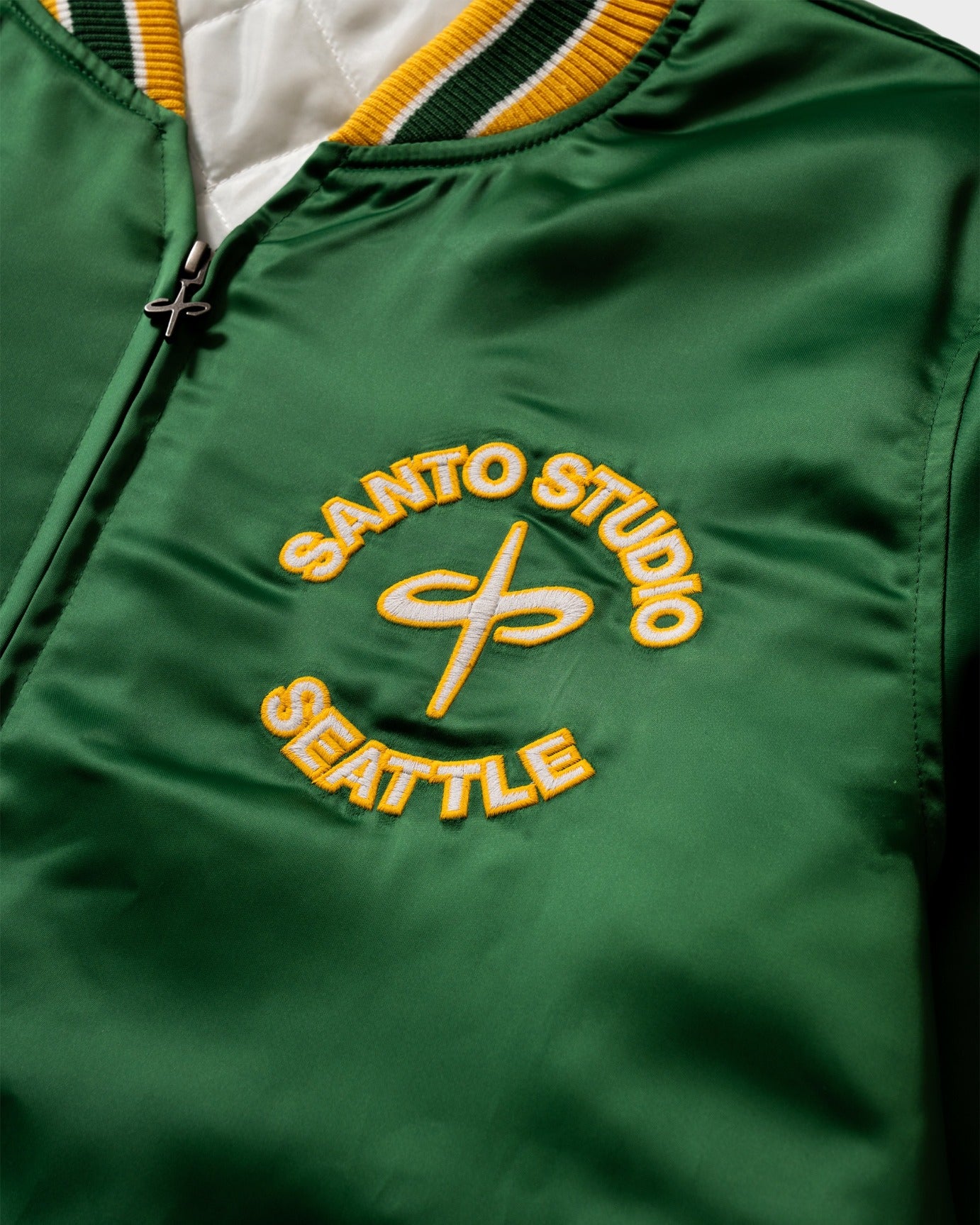125 Seattle Satin Varsity Jacket