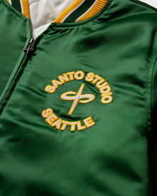 125 Seattle Satin Varsity Jacket
