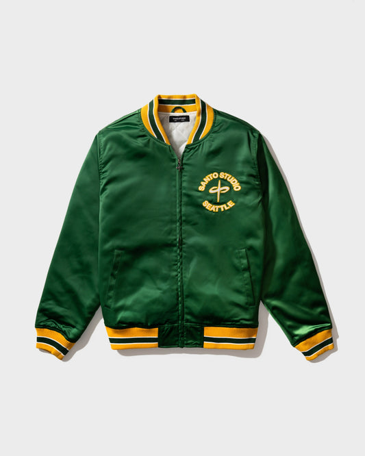 125 Seattle Satin Varsity Jacket