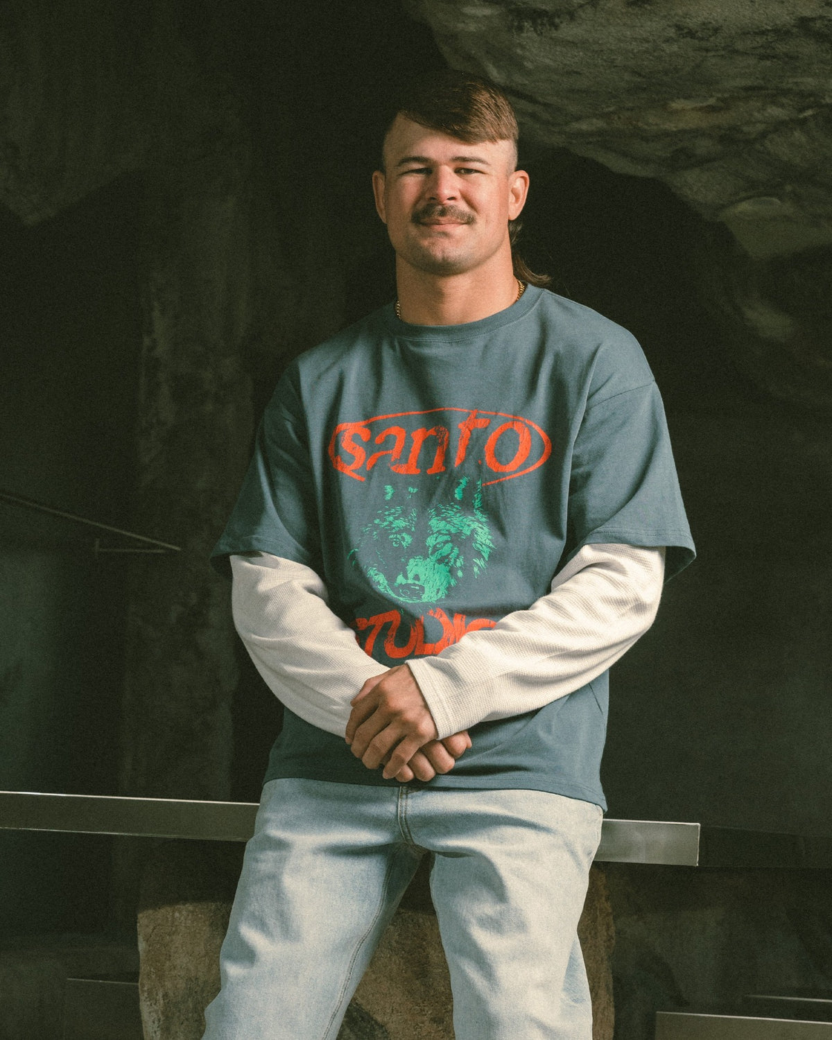 Wolf Layered LS Tee
