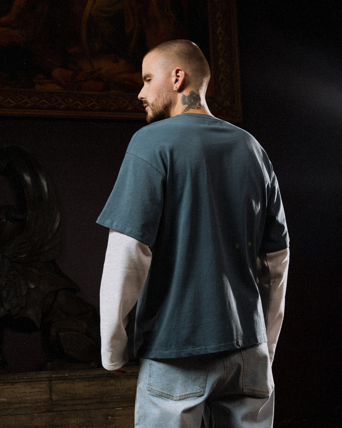 Wolf Layered LS Tee