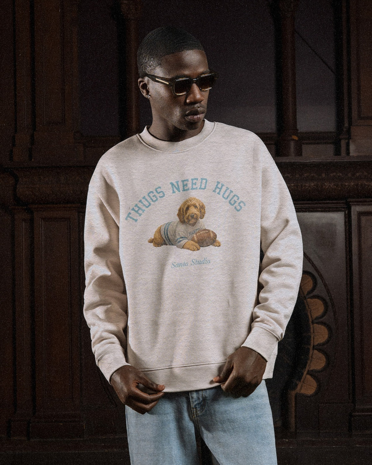 TNH Football Crew Sweater