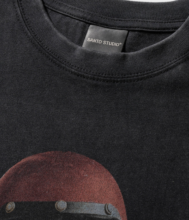 Twin-Stitched Wide Neck Ribbing 